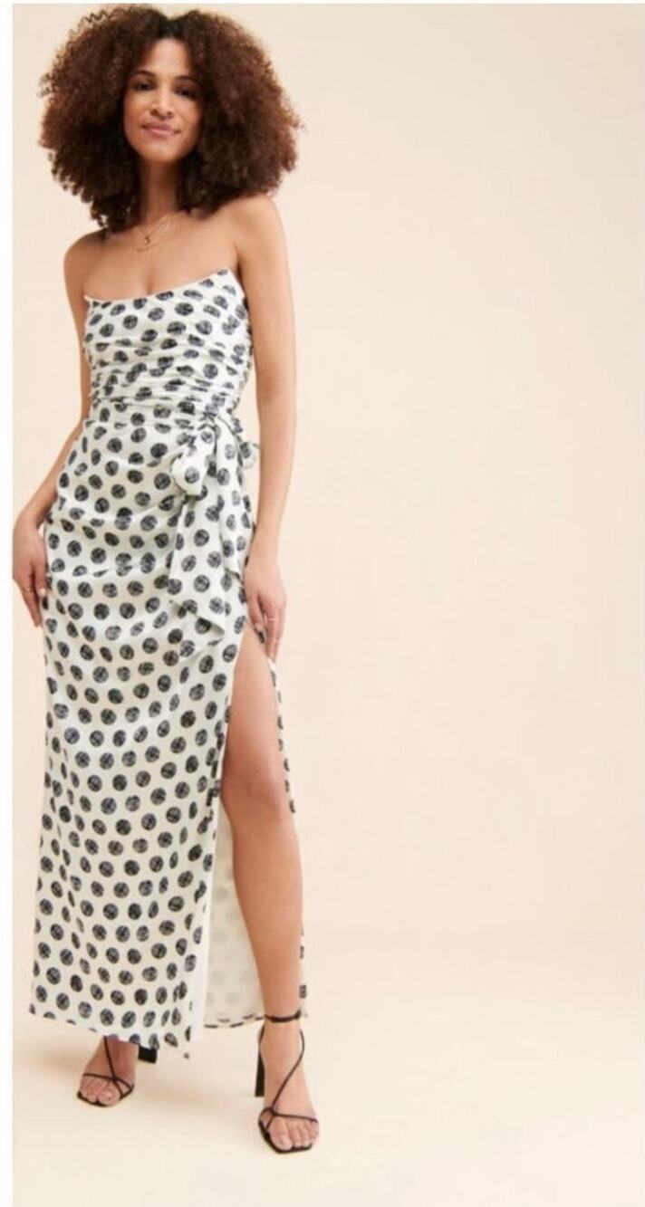 Hutch Strapless Polka Dot Dress Size 6